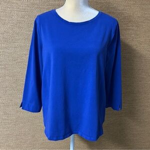 Chico’s Top Womens XL Blue